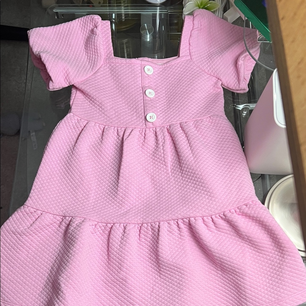 Janie and Jack Pink Textured Dress